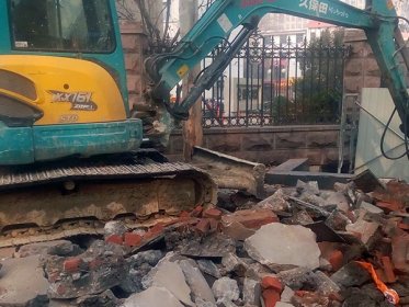 動真格丨濟南政府拆自蓋違建，部分已拆除完畢