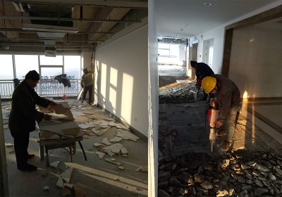 魯商國奧城天花板與地板拆除案例